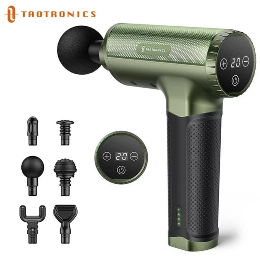 TaoTronics Portable Deep Tissue Percussion Massage Gun for $20