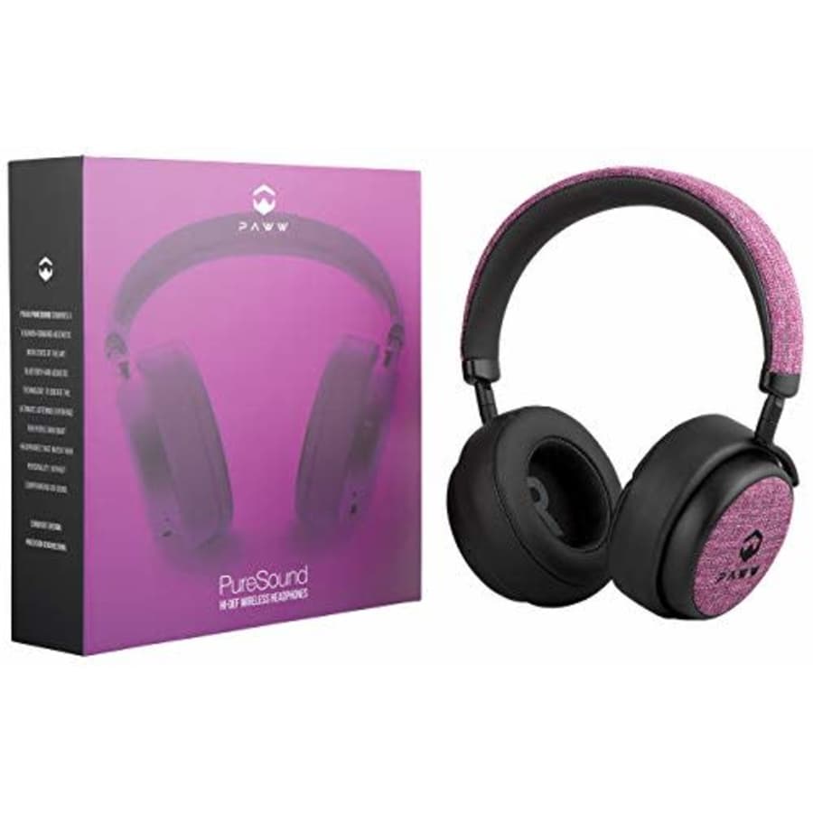 Paww PureSound Headphones - Over the Ear Bluetooth Fashion Headphones Hi Fi Sound Quality Longer for $40