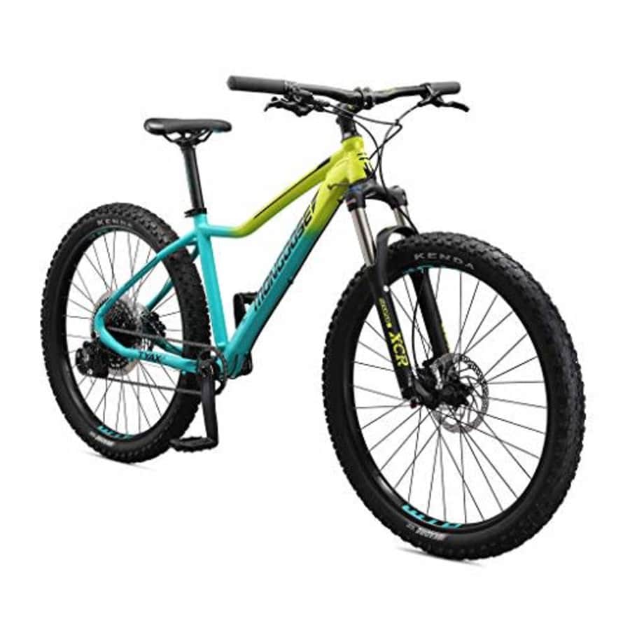 Mongoose Tyax Expert Adult Mountain Bike, 27.5-Inch Wheels, Tectonic T2 Aluminum Frame, Rigid for $810