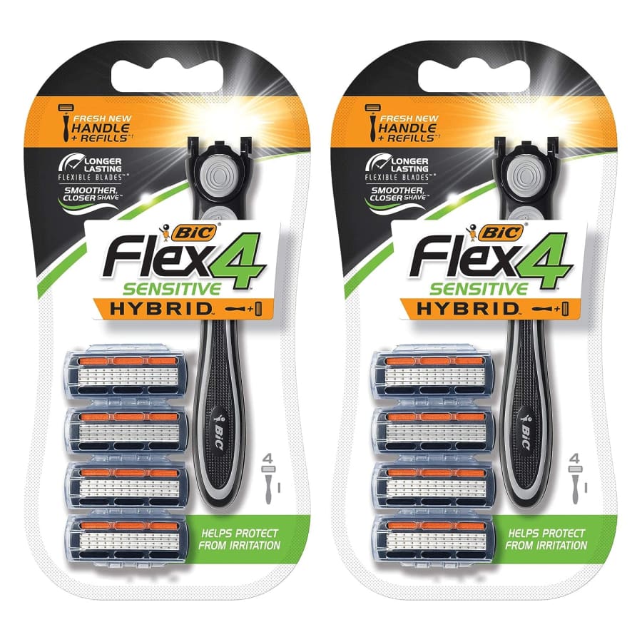 Bic Men's Hybrid Flex 4 Sensitive Disposable Razor w/ 4 Blade Heads for $20 Bic Men's Hybrid Flex 4 Sensitive Disposable Razor w/ 4 Blade Heads for $20