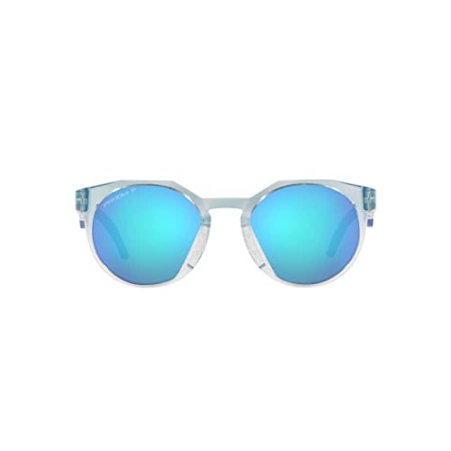Oakley Men's OO9464 Hstn Rectangular Sunglasses, Blue Ice/Prizm Sapphire Polarized, 52 mm for $222