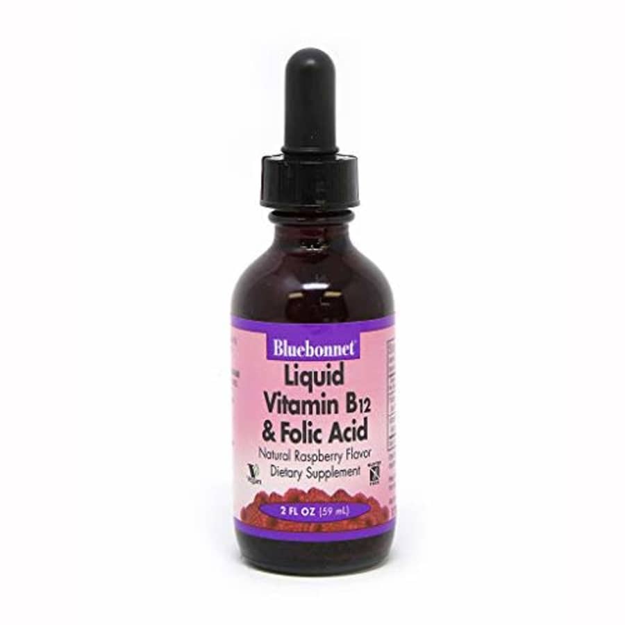 Bluebonnet Liquid Vitamin B-12 and Folic Acid, Raspberry, 2 Fl Oz, 2.0 Ounces for $20