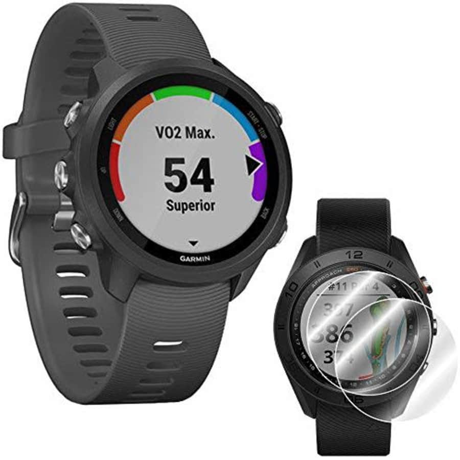 Garmin Forerunner 245 GPS Sport Watch (Slate) with Deco Gear Screen Protector (2-Pack) Bundle - for $342 Garmin Forerunner 245 GPS Sport Watch (Slate) with Deco Gear Screen Protector (2-Pack) Bundle - for $342