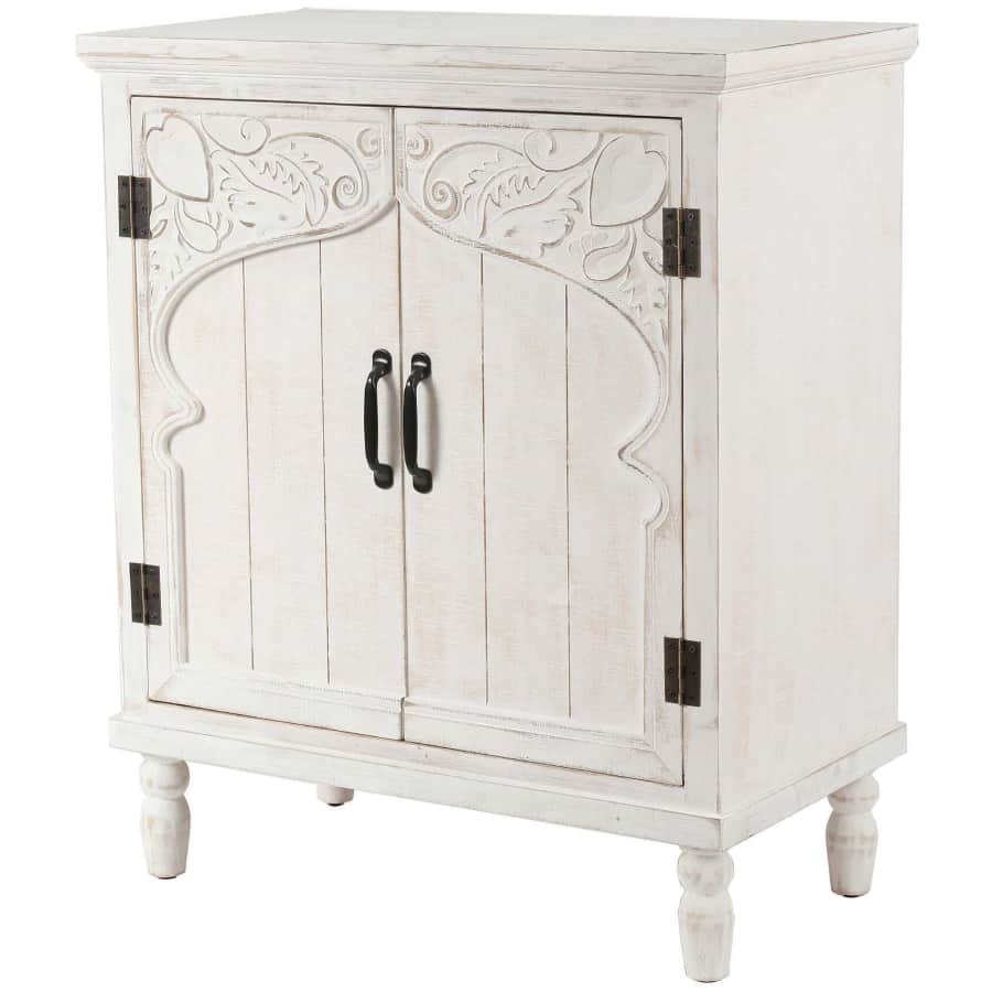 LuxenHome Farmhouse Accent Cabinet for $242