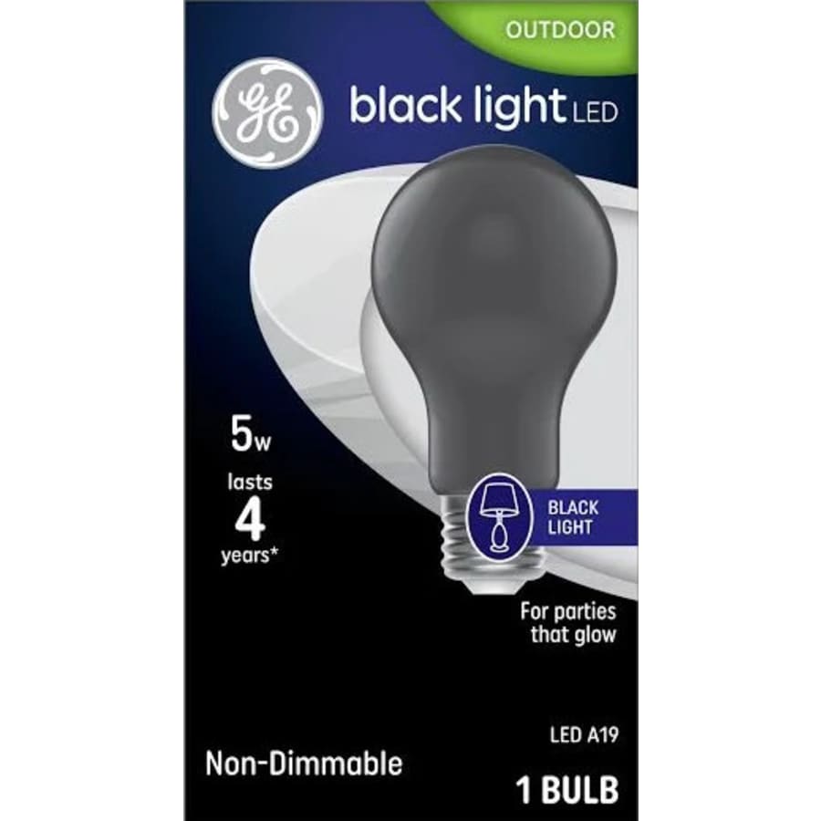 GE LED Black Light 5-Watt EQ LED Bulb for $5