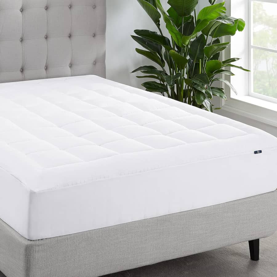Serta ComfortSure Fitted Pillow Top Queen Mattress Cover for $79 Serta ComfortSure Fitted Pillow Top Queen Mattress Cover for $79