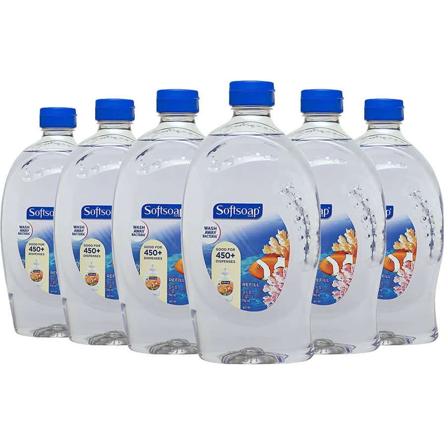 Softsoap 32-oz. Liquid Hand Soap Refill 6-Pack for $23 Softsoap 32-oz. Liquid Hand Soap Refill 6-Pack for $23
