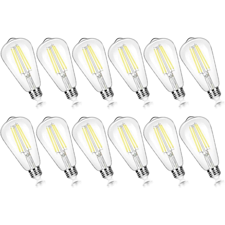 Brightever LED Vintage 7W Edison Light Bulbs 12-Pack for $30