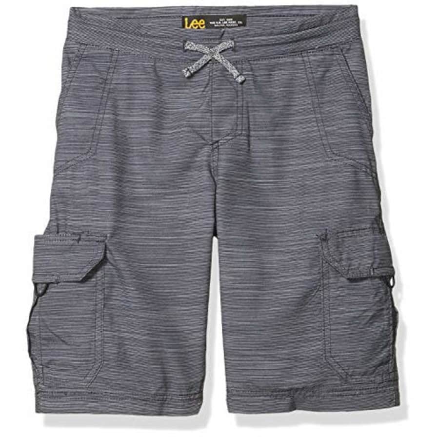 Lee Jeans Lee Boy Proof Pull-On Crossroad Cargo Short, Gray Galaxy, 12 Husky for $18 Lee Jeans Lee Boy Proof Pull-On Crossroad Cargo Short, Gray Galaxy, 12 Husky for $18