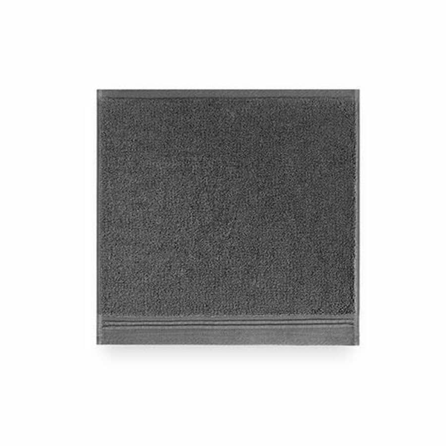 Kate Spade New York Scallop Pleat Towels, Washcloth, Charcoal for $14