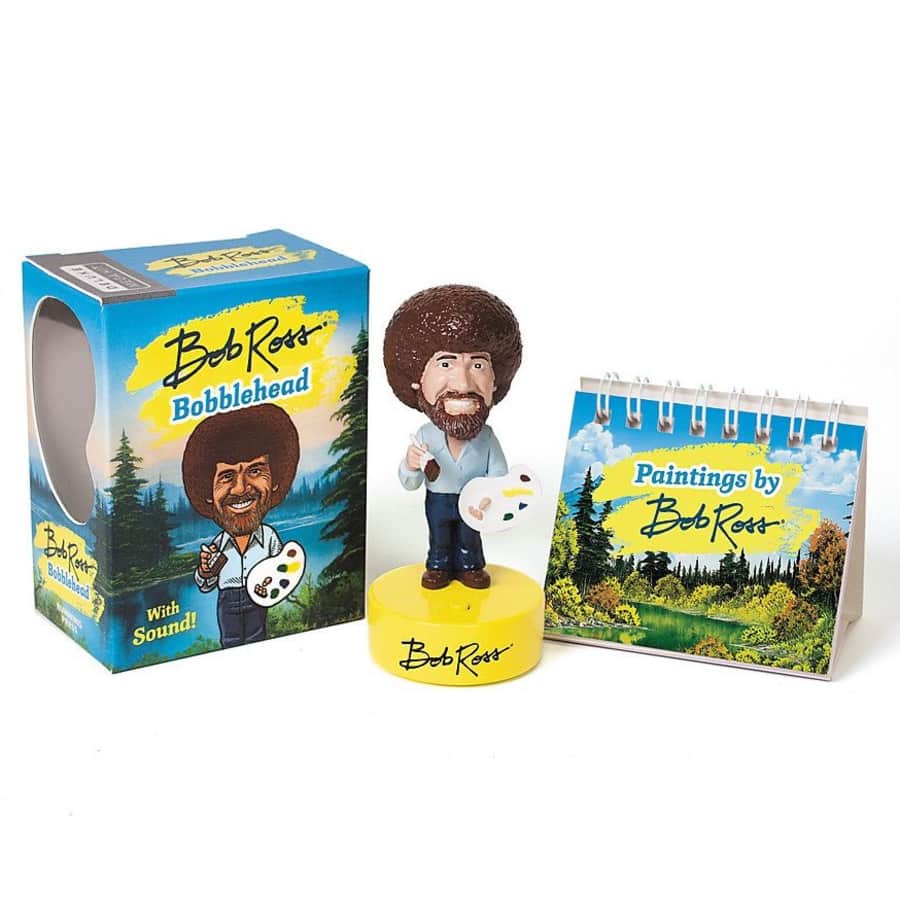 Bob Ross Talking Bobblehead Kit for $7