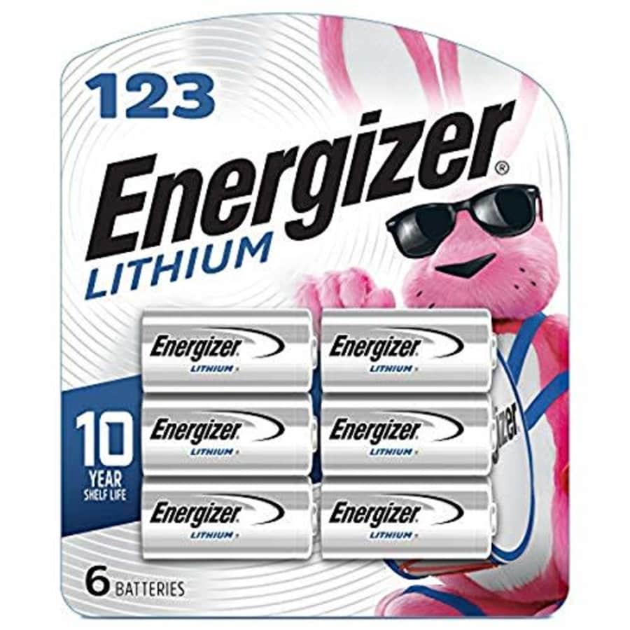 Energizer 123 3V CR123A Lithium Photo Battery 6-Pack for $20 Energizer 123 3V CR123A Lithium Photo Battery 6-Pack for $20