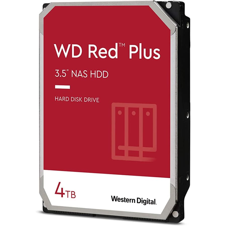Western Digital 4TB WD Red Plus NAS Internal Hard Drive HDD for $70 Western Digital 4TB WD Red Plus NAS Internal Hard Drive HDD for $70
