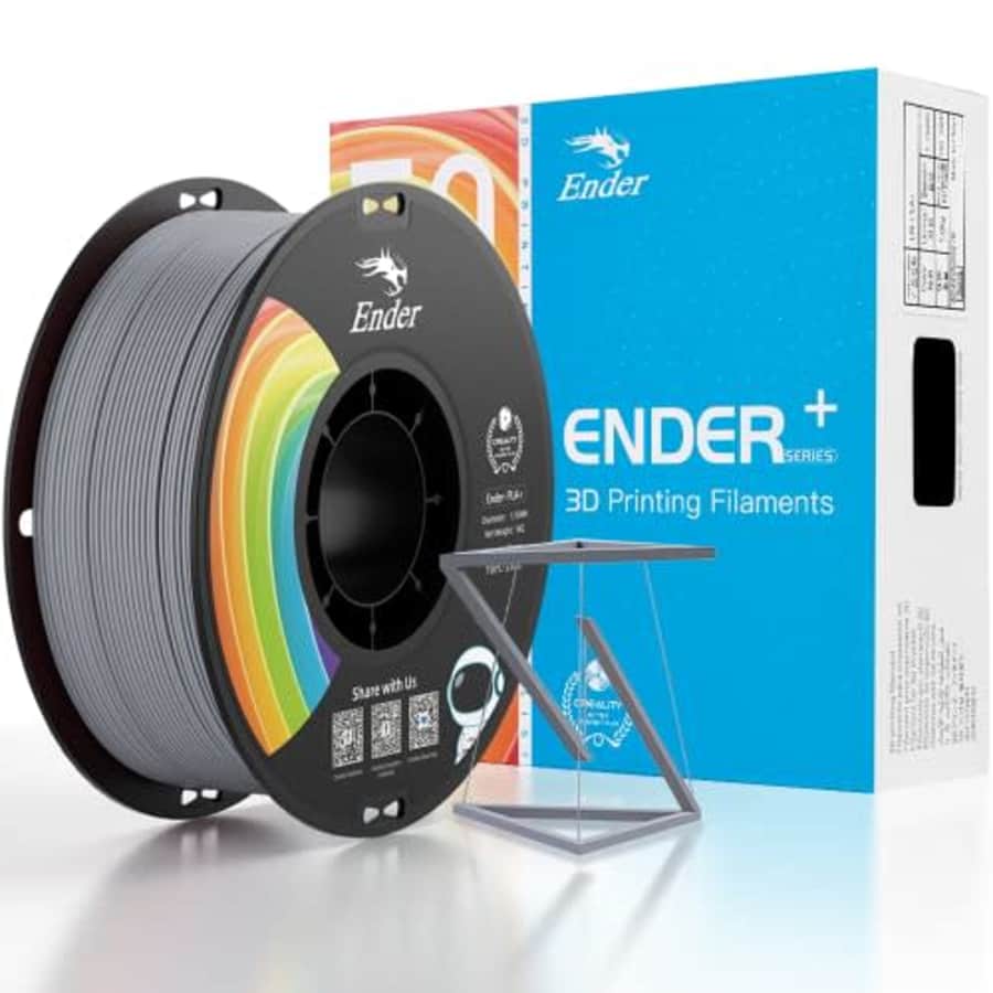 Creality Official 3D Printer Filament Ender PLA Filament 1.75mm, No-Tangling, Strong Bonding and Overhang for $23
