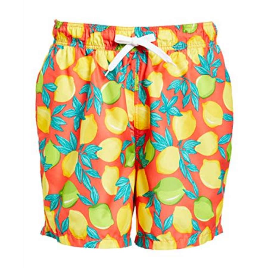 Kanu Surf Men's Monaco Swim Trunks, Lemons Coral, XX-Large for $21