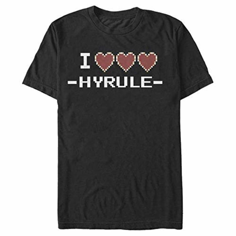 Nintendo Men's T-Shirt, Black, Large for $8