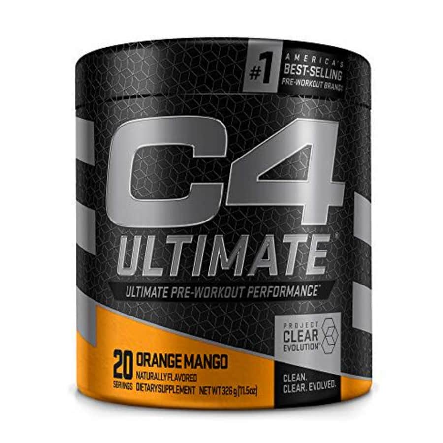 Cellucor C4 Ultimate Pre Workout Powder Orange Mango - Sugar Free Preworkout Energy Supplement for Men & for $40 Cellucor C4 Ultimate Pre Workout Powder Orange Mango - Sugar Free Preworkout Energy Supplement for Men & for $40