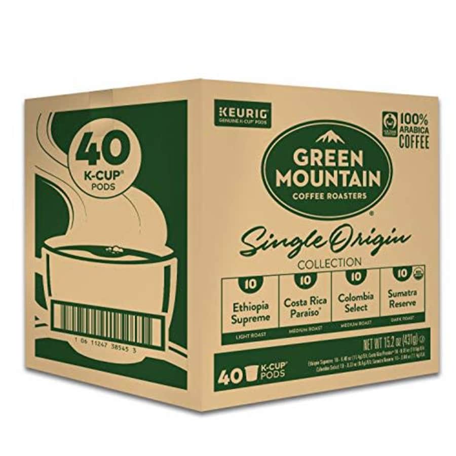 Green Mountain Coffee Roasters Single Origin Collection Variety Pack, Single-Serve Keurig K-Cup for $28