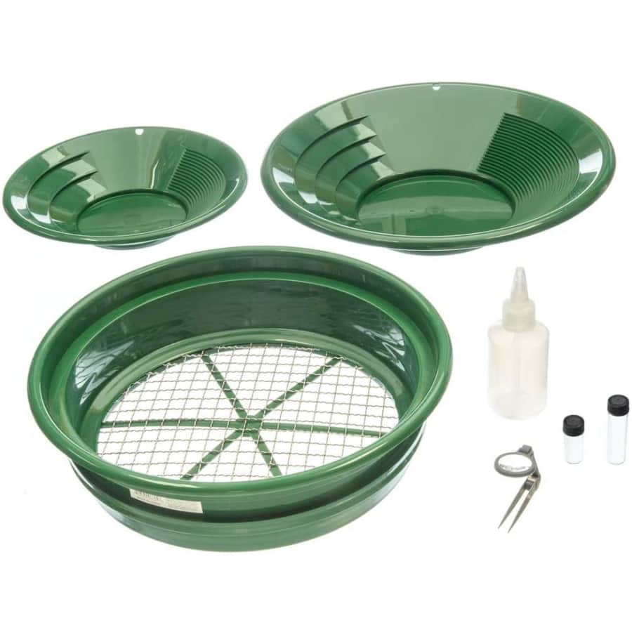SE Prospector's Choice 7-Piece Gold Panning Kit for $42