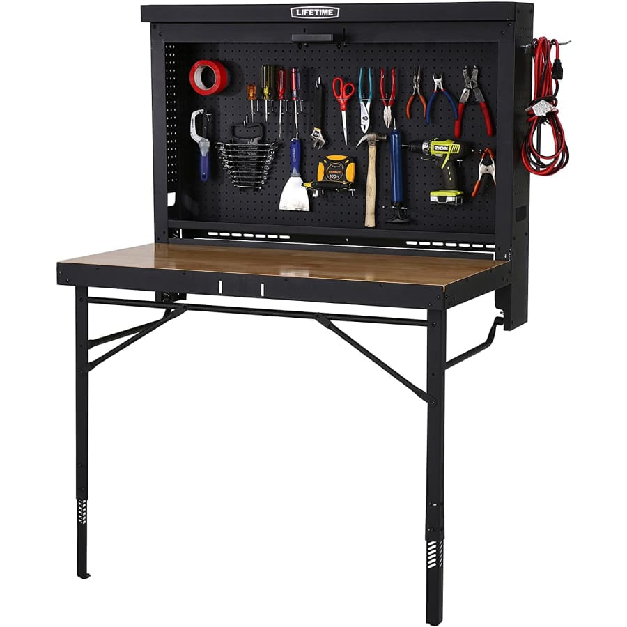 Lifetime 4-Foot Wall-Mounted Folding Work Table for $269 Lifetime 4-Foot Wall-Mounted Folding Work Table for $269