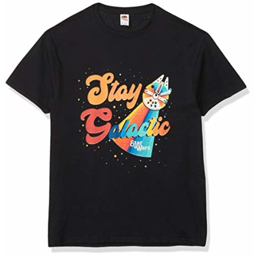 Star Wars Men's T-Shirt, BLACK, xxxxx-large for $17