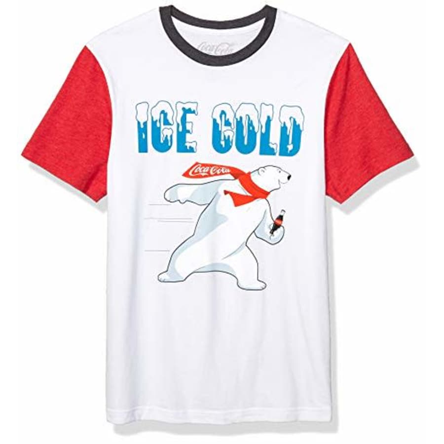 Coca-Cola Men's Ugly Christmas T-Shirt, Ice Cold/White, Large for $15 Coca-Cola Men's Ugly Christmas T-Shirt, Ice Cold/White, Large for $15
