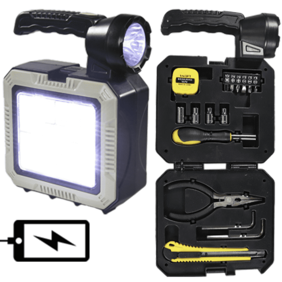 TitanLight 4-in-1 Solar Lantern Flashlight Toolkit & Powerbank for $15