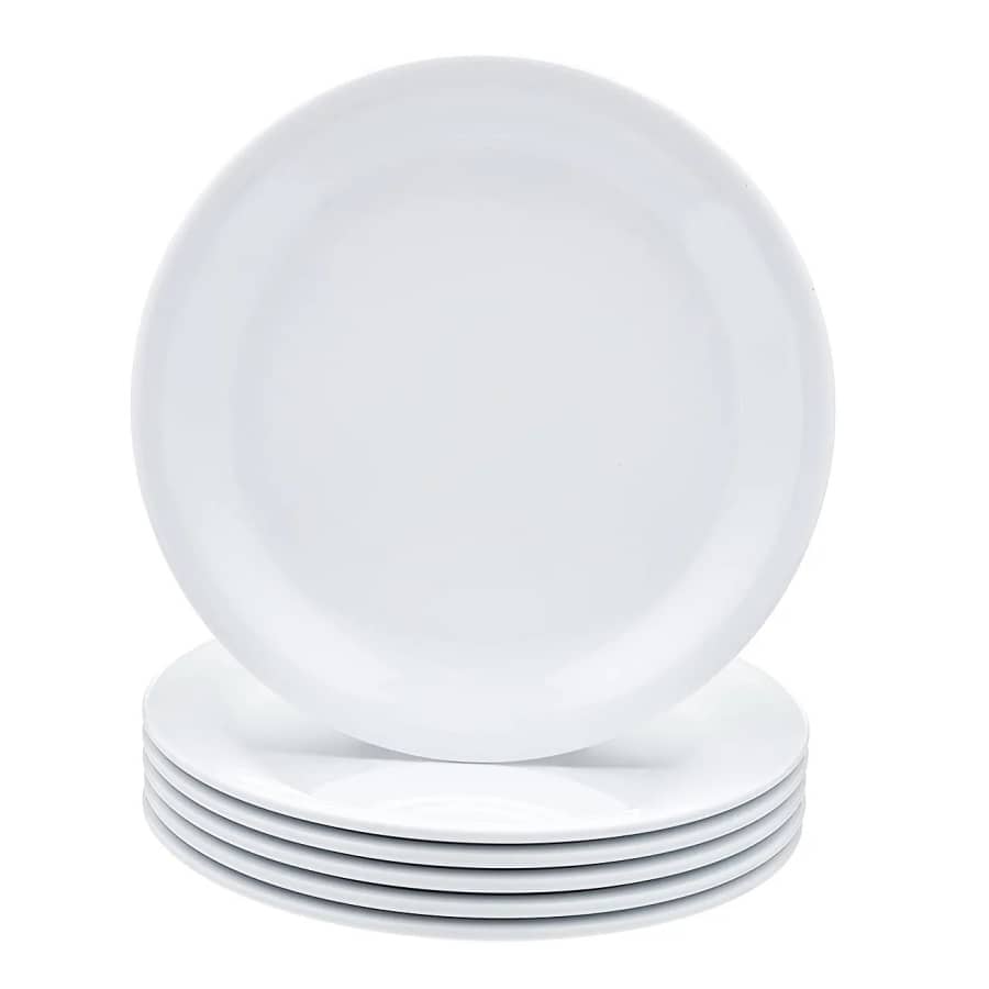 AmazonCommercial 7.25" Melamine Serving Platter 6-Pack for $5