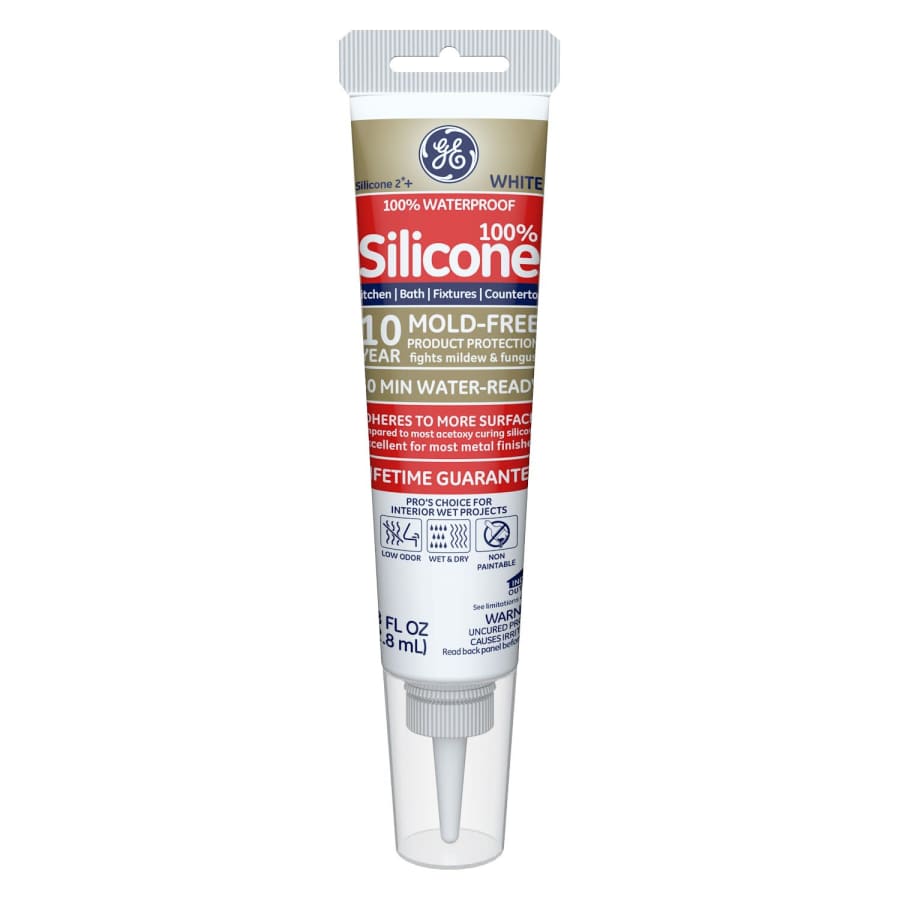 GE Silicone 2+ Kitchen & Bath Sealant Caulk 2.8-oz. Tube for $4 GE Silicone 2+ Kitchen & Bath Sealant Caulk 2.8-oz. Tube for $4