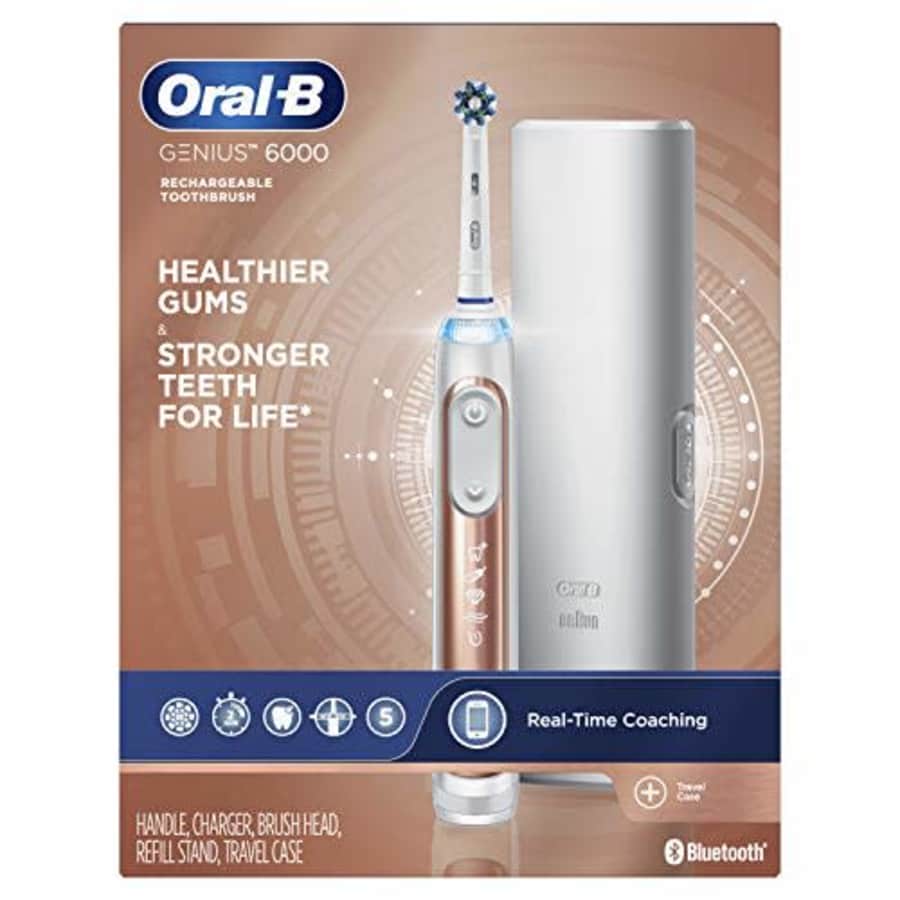 Oral-B Pro 6000 Smart Series Power Rechargeable Electric Toothbrush, Rose Gold for $120