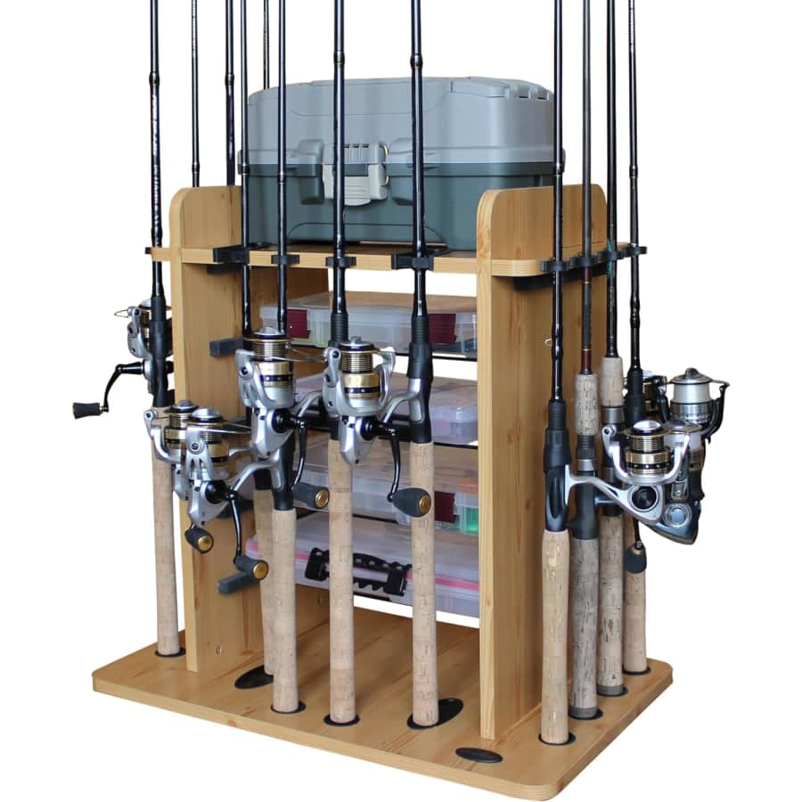 Rush Creek Creations 14 Fishing Rod Rack for $39