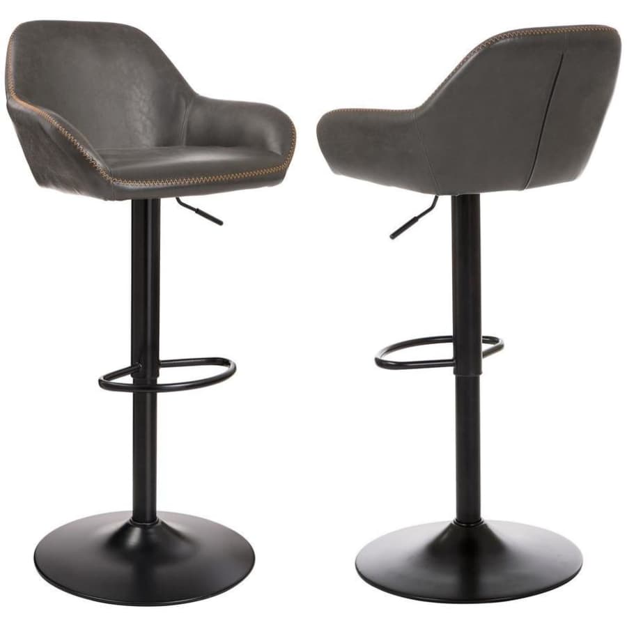 Glitzhome Mid-Century Modern Gaslift Adjustable Swivel Bar Stool 2-Pack for $151 Glitzhome Mid-Century Modern Gaslift Adjustable Swivel Bar Stool 2-Pack for $151