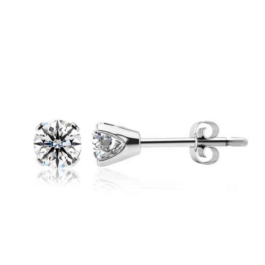 1.5-TCW Lab Grown Diamond Stud Earring Set in 14K White Gold for $298 1.5-TCW Lab Grown Diamond Stud Earring Set in 14K White Gold for $298