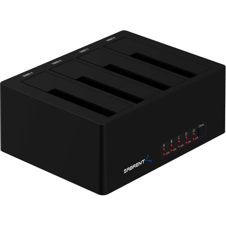 Sabrent 4-Bay USB 3.0 SATA 2.5"/3.5" SSD/HDD Docking Station for $85