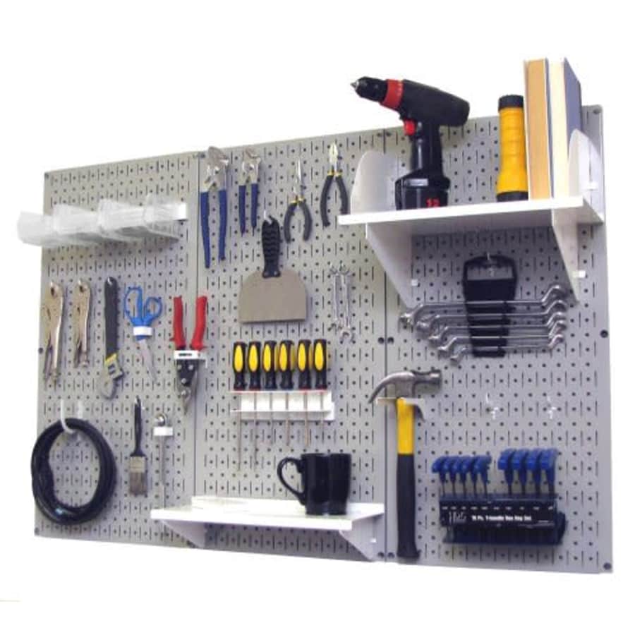 Pegboard Organizer Wall Control 4 ft. Metal Pegboard Standard Tool Storage Kit with Gray Toolboard for $152 Pegboard Organizer Wall Control 4 ft. Metal Pegboard Standard Tool Storage Kit with Gray Toolboard for $152