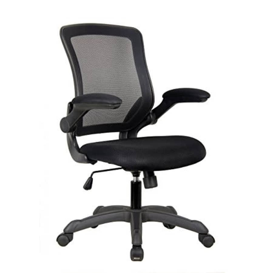 Techni Mobili Mesh Task Office Chair with Flip Up Arms. Color: Black for $64
