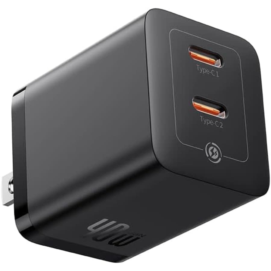 Baseus 40W USB-C 2-Port Dual Wall Charger for $8.99 w/ Prime