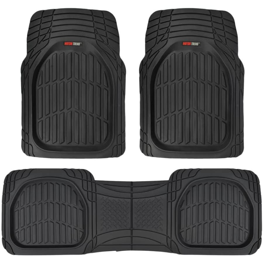 Motor Trend FlexTough Contour Heavy Duty Rubber Floor Mats: $30