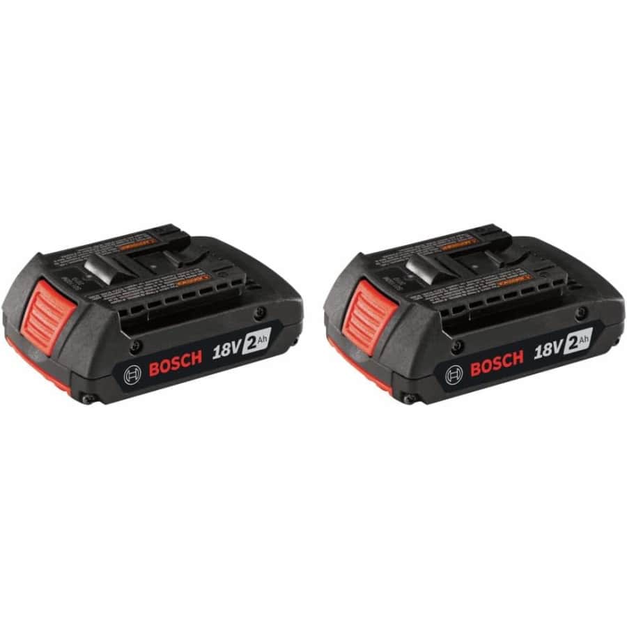 Bosch 18V 2Ah Standard Power Battery 2-Pack for $48 Bosch 18V 2Ah Standard Power Battery 2-Pack for $48