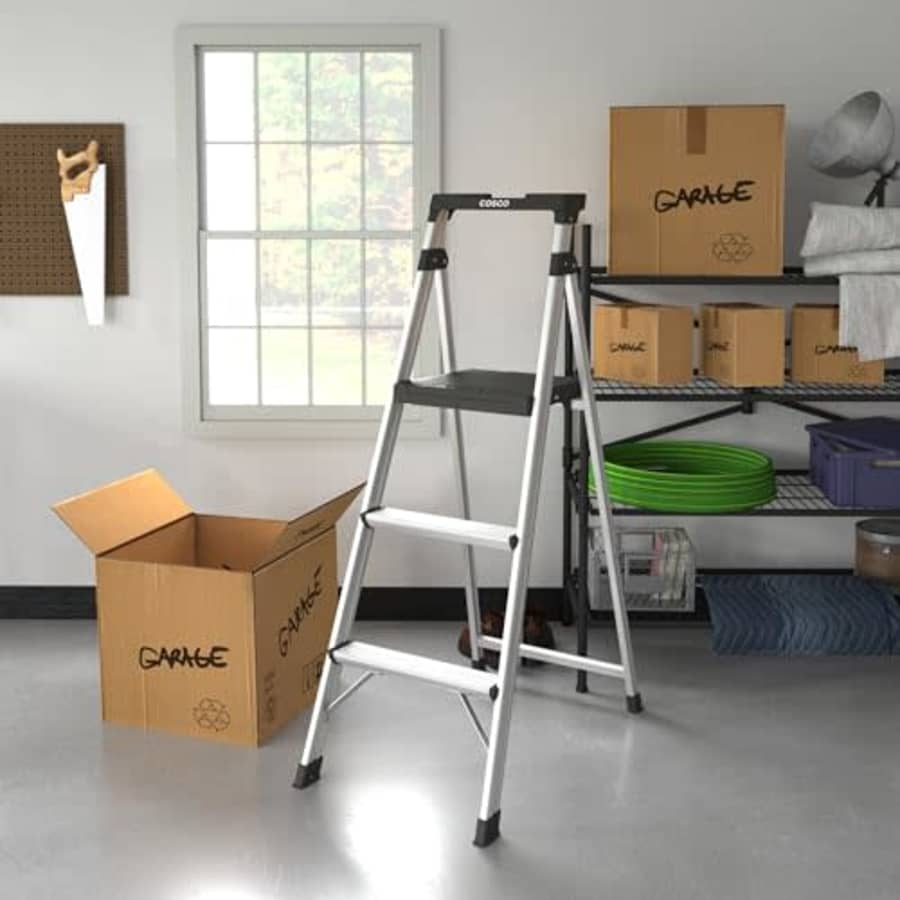Cosco Three Step 5' Lite Solutions Folding Step Ladder for $103 Cosco Three Step 5' Lite Solutions Folding Step Ladder for $103