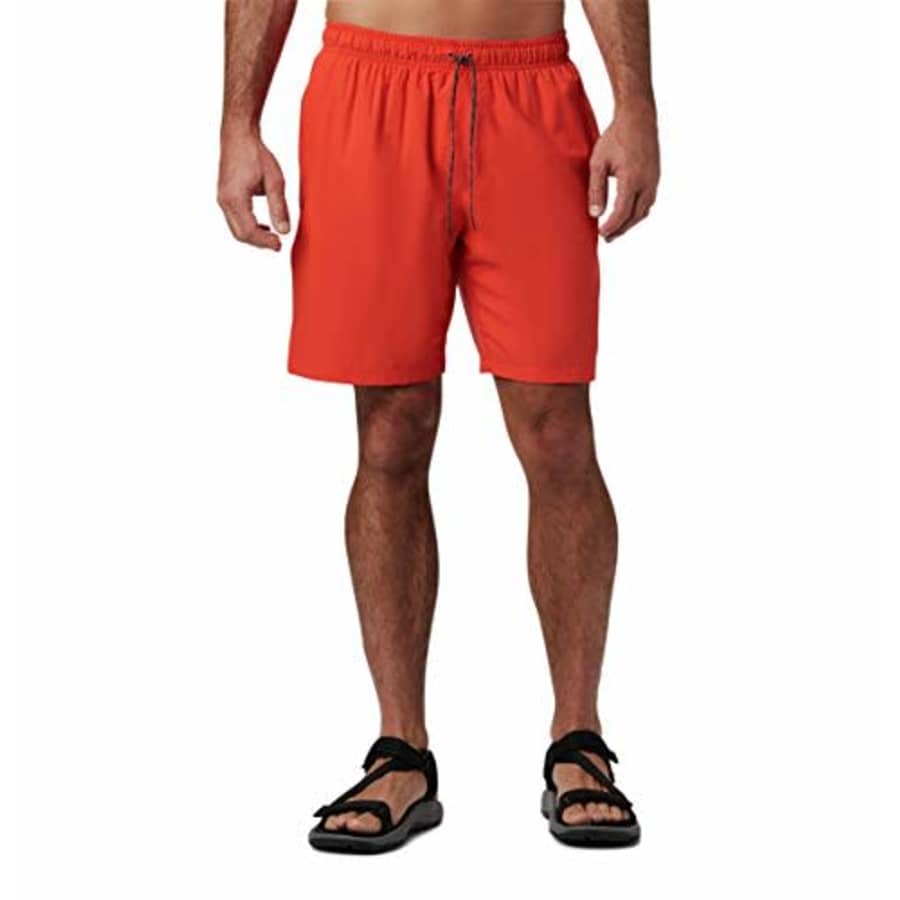 Columbia Men's Big and Tall Blue Magic Water Short, Print Appears When Wet, Wildfire Camp Supplies, for $13