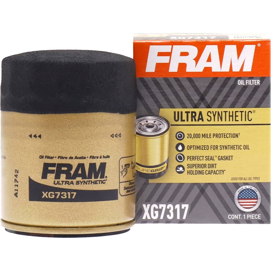 FRAM Ultra Synthetic Automotive Replacement Car Oil Filter for $9