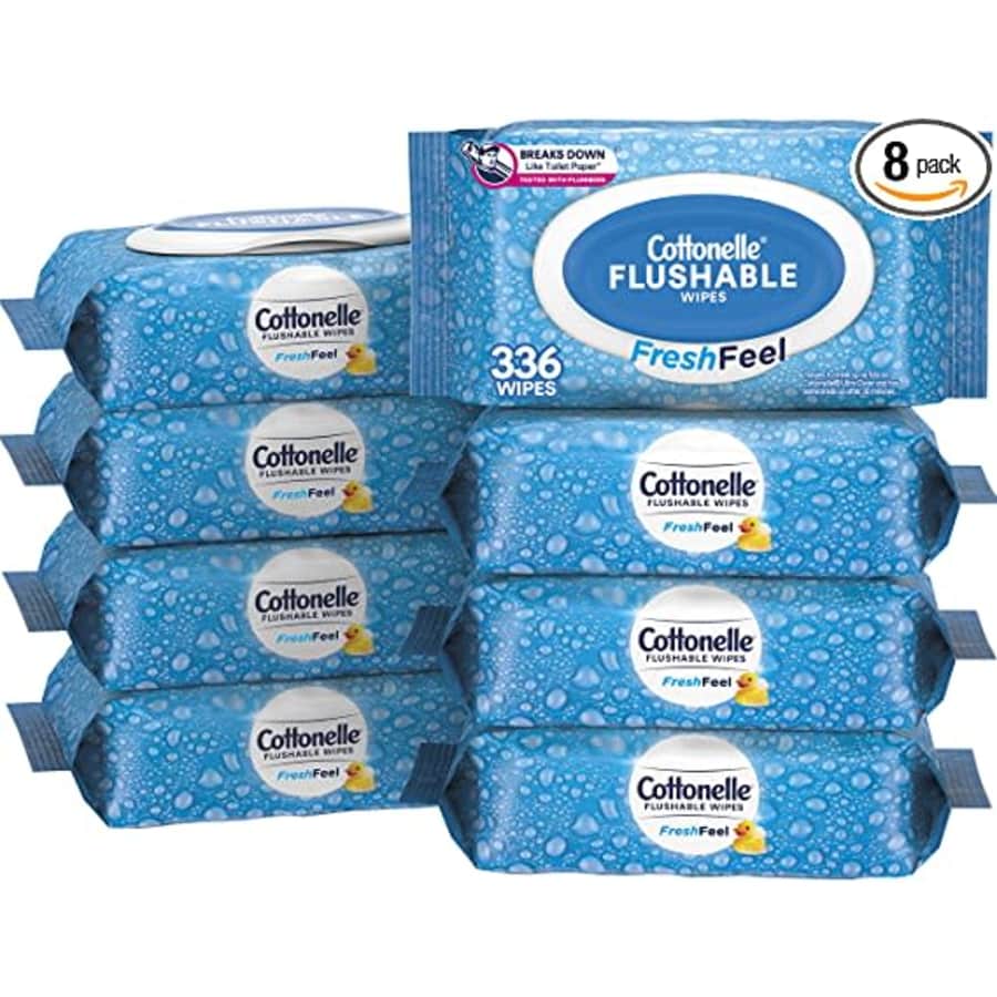 Cottonelle FreshFeel Flushable Wet Wipes 336-Pack for $12 Cottonelle FreshFeel Flushable Wet Wipes 336-Pack for $12