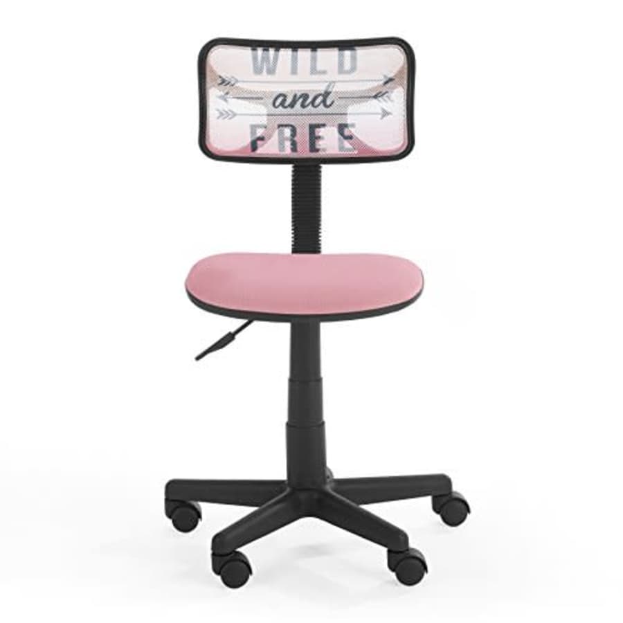 Urban Shop Printed Swivel Mesh Chair, Wild and Free for $40