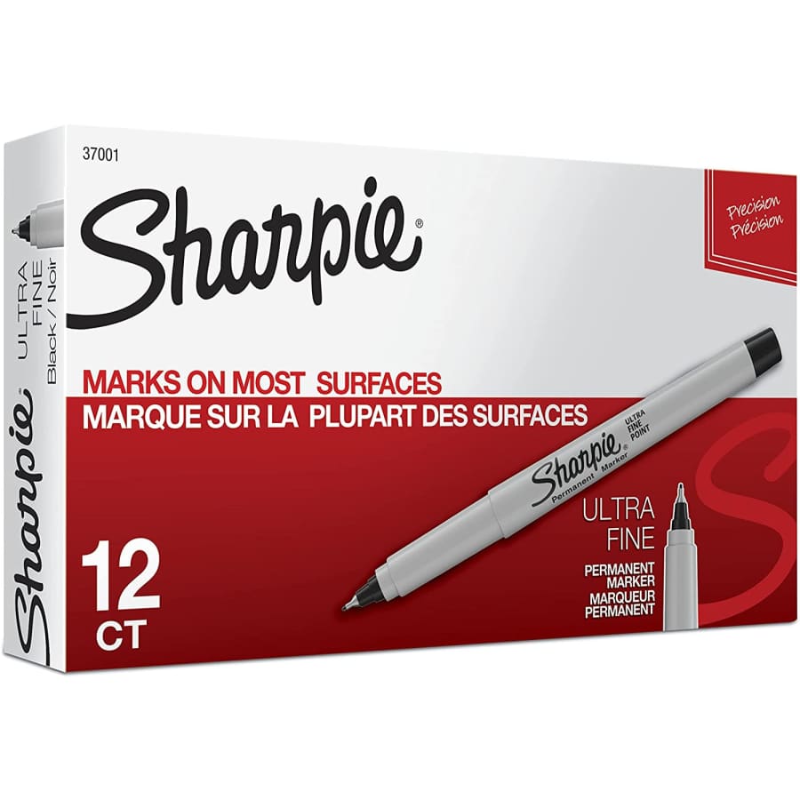 Sharpie Ultra Fine Point Permanent Marker 12-Pack for $9