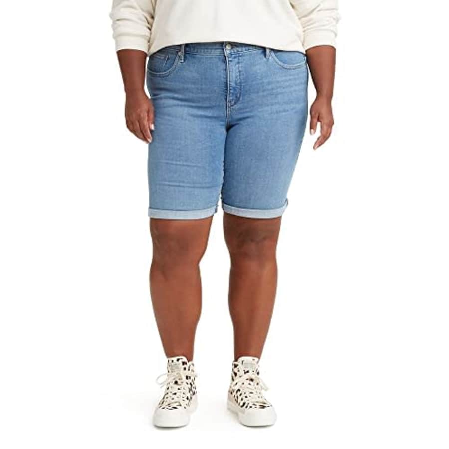 Levi's Women's Plus-Size Shaping Bermuda Shorts, (New) Lapis Ring-Medium Indigo, 40 for $33 Levi's Women's Plus-Size Shaping Bermuda Shorts, (New) Lapis Ring-Medium Indigo, 40 for $33
