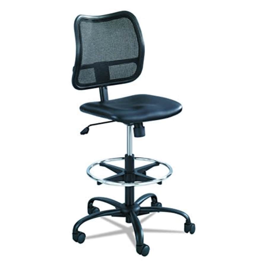 Safco Products 3397BV Rolling Chair, Extended Height, Black Vinyl Mesh, Adjustable Height, for $198