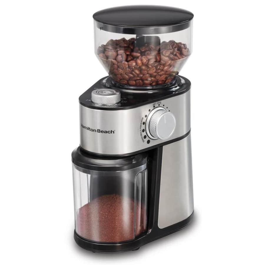 Hamilton Beach 16-oz. Stainless Steel Burr Coffee Grinder for $40 Hamilton Beach 16-oz. Stainless Steel Burr Coffee Grinder for $40