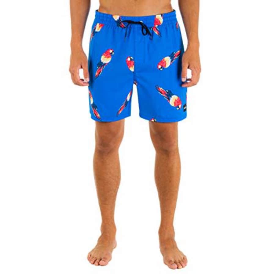 Hurley Men's Printed 17" Volley Board Short, Signal Blue, XX-Large for $57