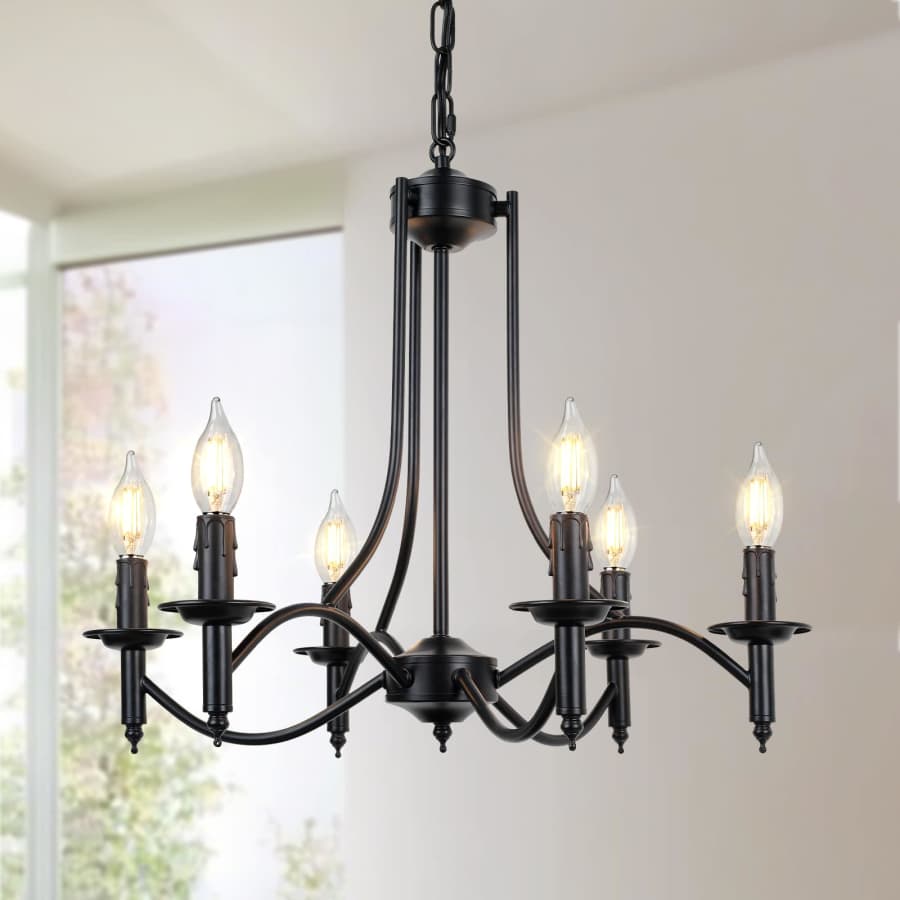 Brightever 6-Light Farmhouse Chandelier for $31